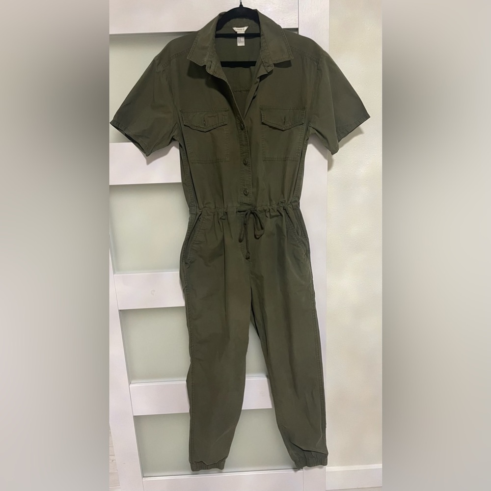 Forever 21 Army Green Solid Basic Jumpsuit - image 1